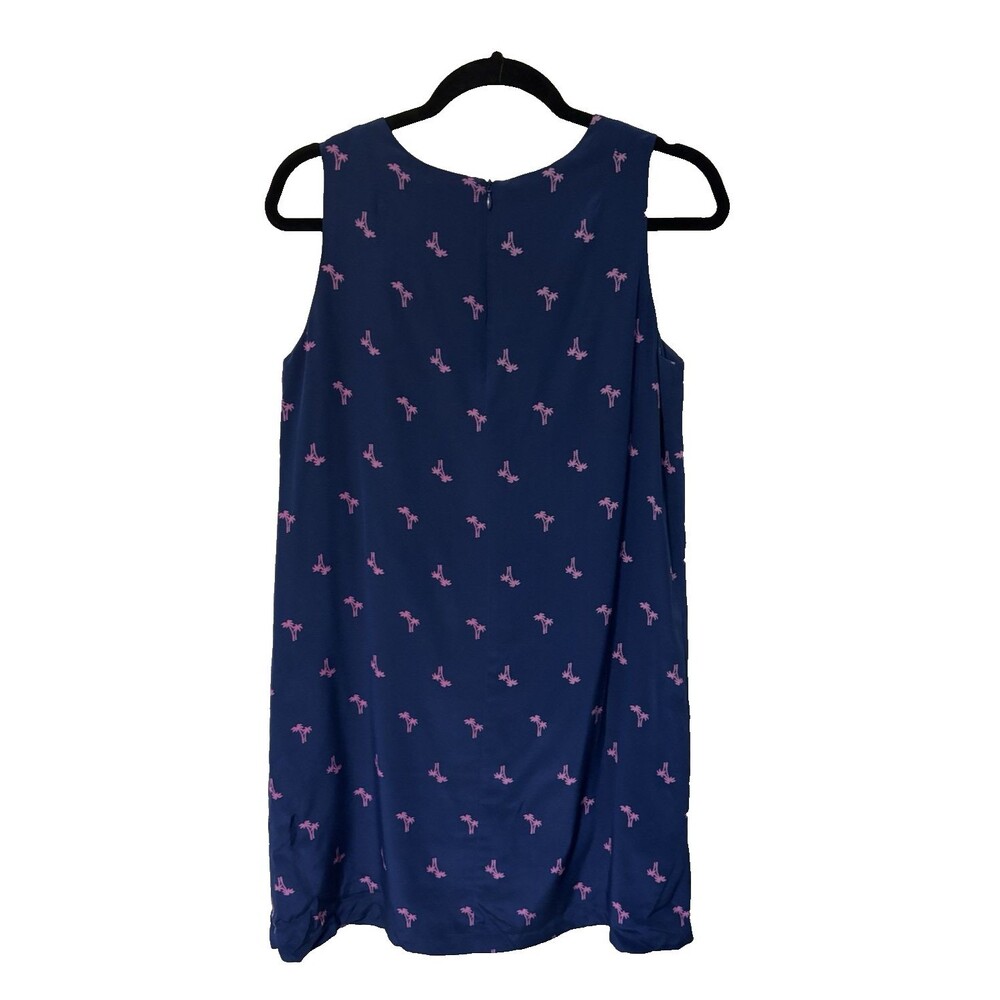 Amanda Uprichard women’s silk‎ shift dress size Small Navy/Pink Tropical Cruise